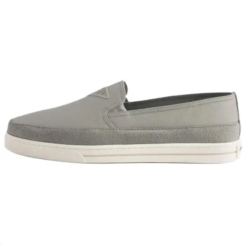 PRADA Men's Casual Shoes Men's Low Top Gray