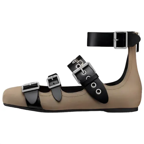 DIOR Punk Calfskin Casual Shoes Women's Umber