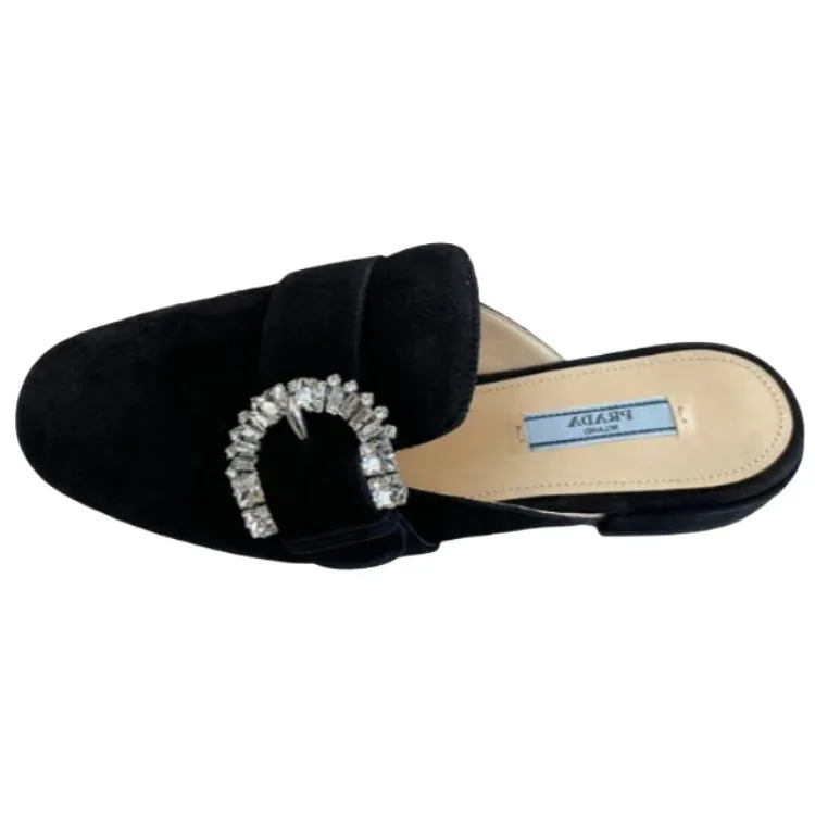 PRADA Closed Toe Slippers Women's Black