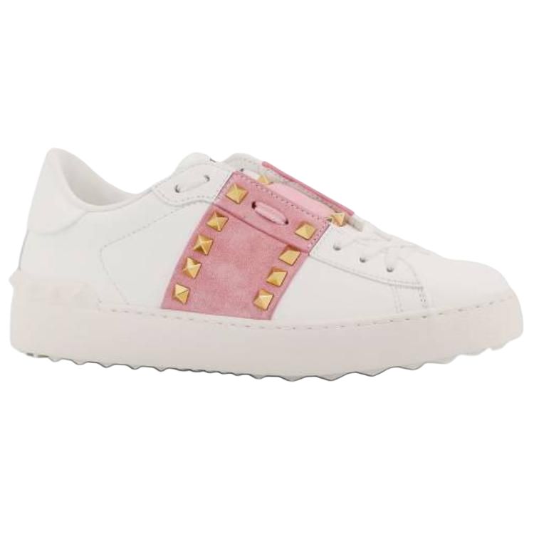 Женские кеды Valentino Garavani Rockstud (розовый) — фото 3