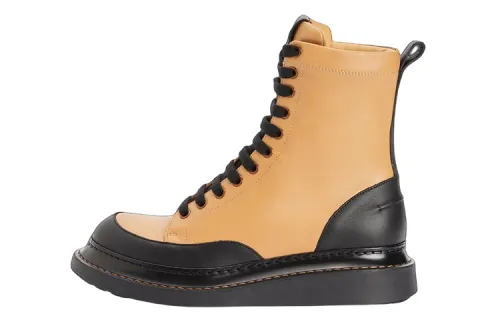 LOEWE Leather Ankle Boots Women's Brown