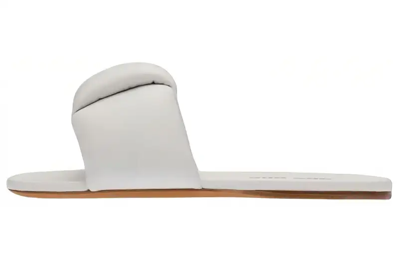 MIU MIU Slide Slippers Women's White