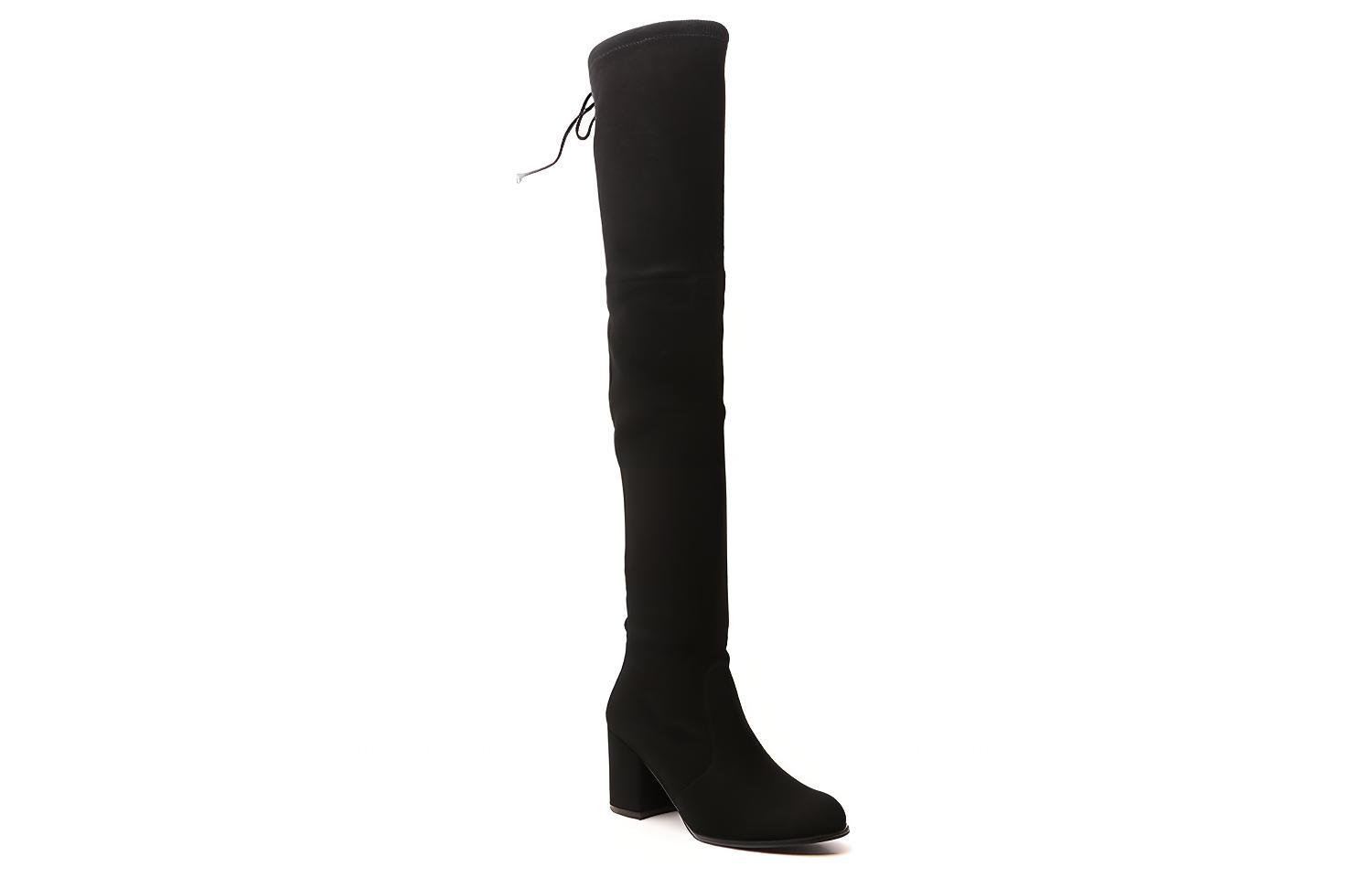 Stuart Weitzman/SW Leather Over the knee Boots Women's Black