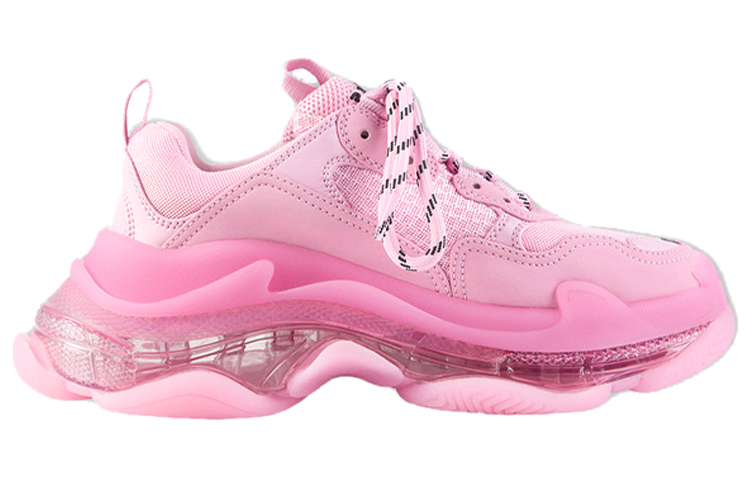Женские кроссовки Balenciaga Triple S Clear Sole (светло-розовый) — фото 2