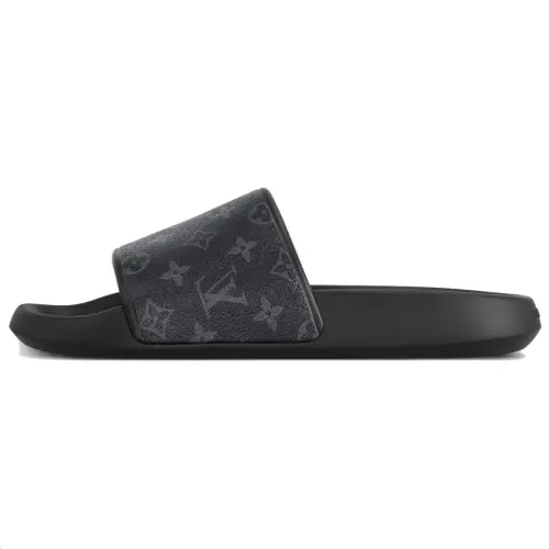 LOUIS VUITTON Waterfront MuleBlack Monogram Sandals