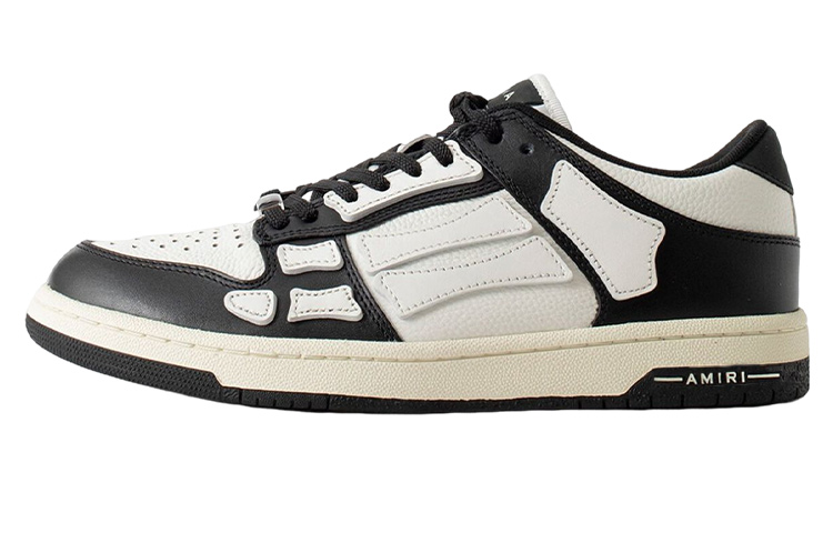 AMIRI Skel Top Low Black White