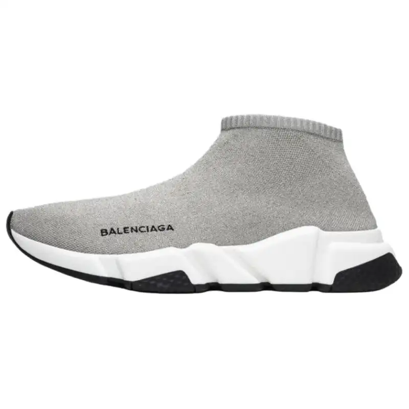 Balenciaga Speed Mid top Casual Shoes Women's Gray