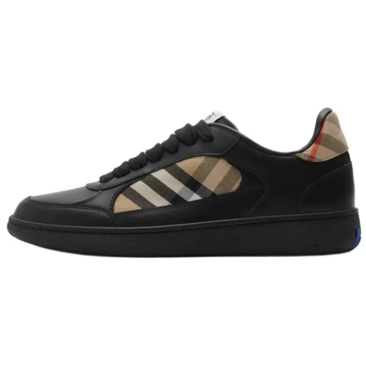 Burberry Terrace Low top Skateboard Shoes Women's Black