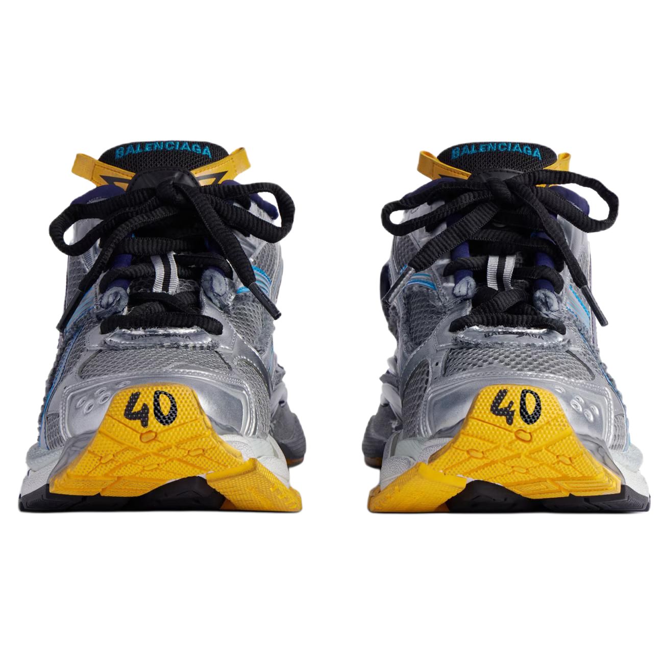 Мужские кроссовки Balenciaga Runner (серебристо-серые) — фото 5