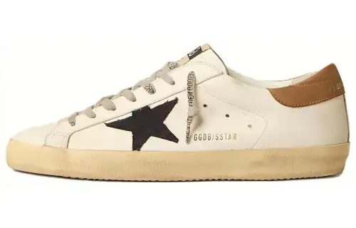 Golden Goose Super Star Leather Low top Skateboard Shoes Men's White