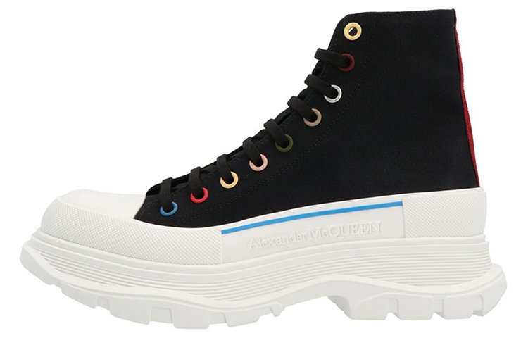 Мужские кеды Alexander McQueen Tread Slick (черные)