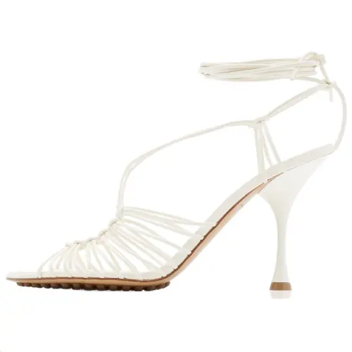 Bottega Veneta Dot Roman Sandals Women's White