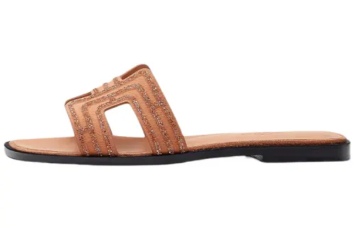HERMES Oran Stylish Sandal Women's Nude