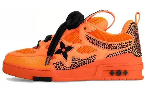 LOUIS VUITTON Skate Low top Skateboard Shoes Men's Orange