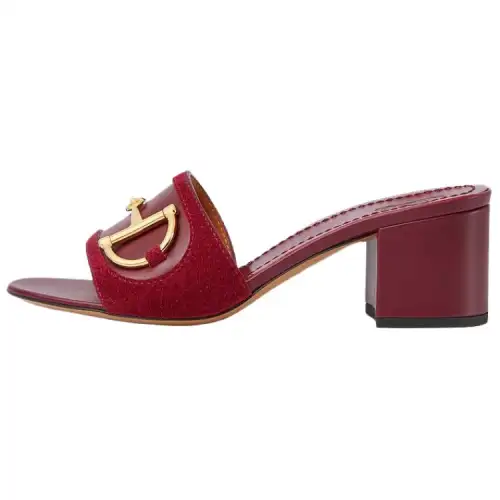 GUCCI Slide Slippers Women's Red