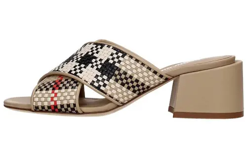 Burberry Slide Slippers Women's Beige