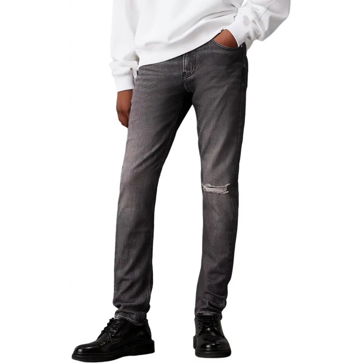 CALVIN KLEIN Jeans Europe Version Men's Black