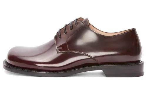 LOEWE Campo Leather Dress Shoes Men's Dark Red