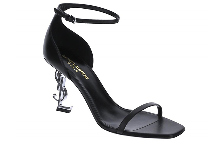 Женские босоножки SAINT LAURENT 557679AAABN1000 (черные) — фото 3