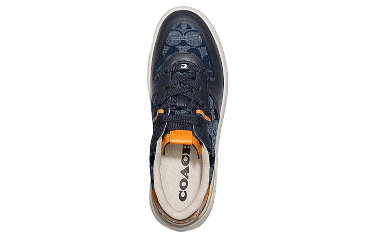 COACH CitySole Court Low top Stylish Skateboarding Shoes Women's Denim Blue