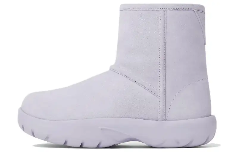 Bottega Veneta Snap Cow Leather Ankle Boots 3.5cm Women's Oyster Purple