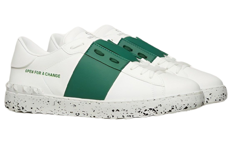 Valentino Open Sneaker 'Open For A Change - White Green'