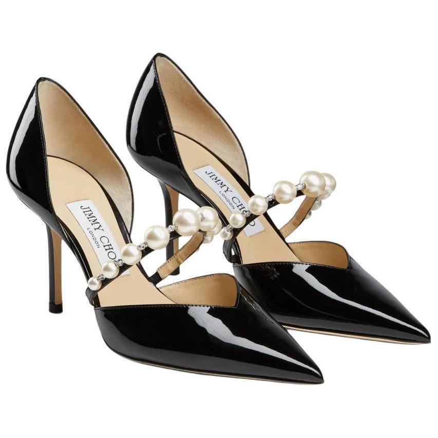 Jimmy Choo Aurelie 85mm Pearl-embellished Pumps