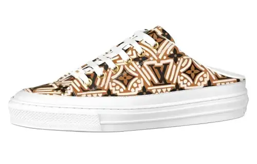 LOUIS VUITTON Lv Crafty Stellar Mules 'Brown Black White' Women's