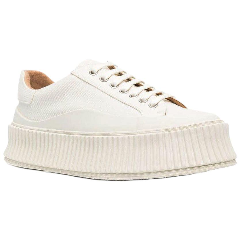 JIL SANDER Canvas Low-top Sneakers