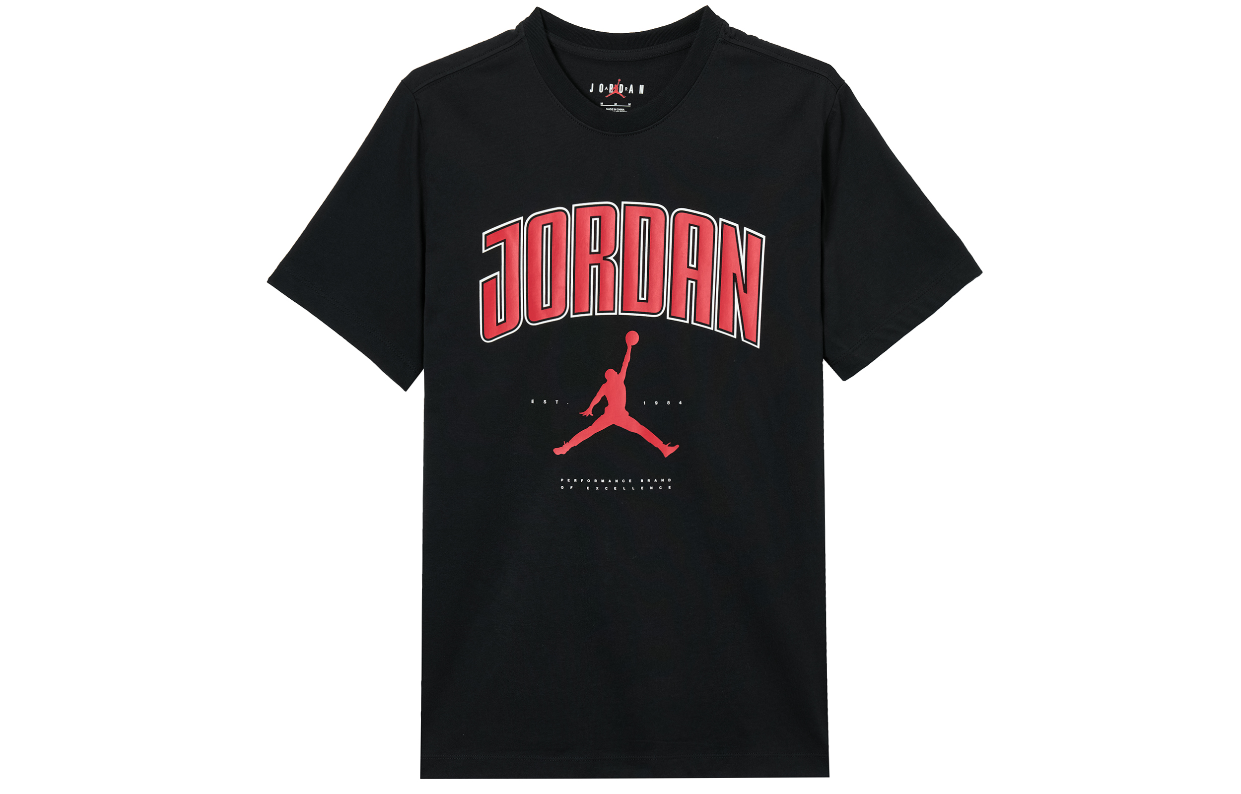 Мужская футболка Jordan HQ0010-010 (черно-красная)