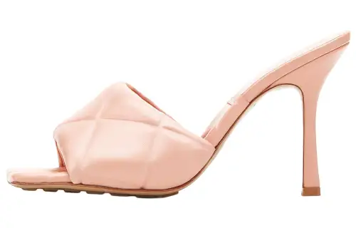 Bottega Veneta Lido Slide Slippers Women's Peach Pink