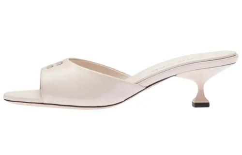 MIU MIU Slide Slippers Women's White