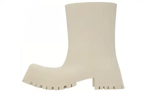 Balenciaga Trooper Rubber Boot Light Beige Women's