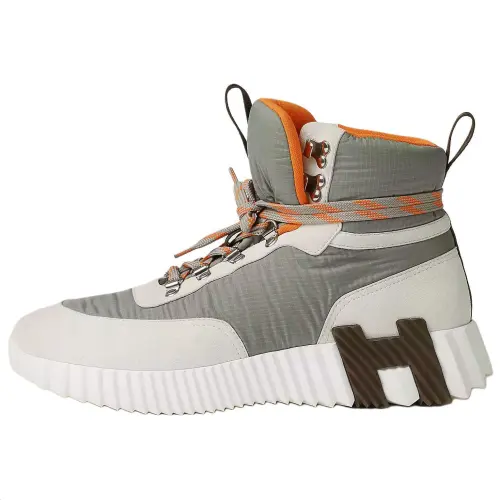 HERMES Klimb High top Casual Shoes 4.2cm Men's Green