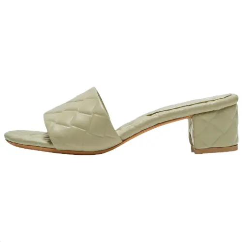 Bottega Veneta Amy Slide Slippers 4.5cm Women's Light Green