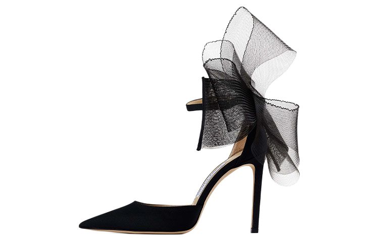Jimmy Choo Averly pointed buckle stiletto high heels women's style