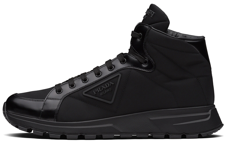 Мужские кроссовки Prada PRAX 01 Re-Nylon (черные)