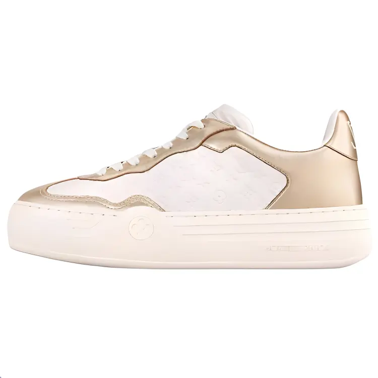 LOUIS VUITTON Groovy Low top Skateboard Shoes Women's Gold