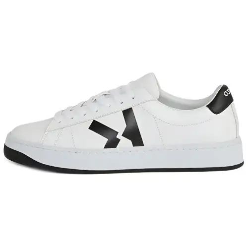 KENZO Kourt K Logo Pu Low top Skateboard Shoes Women's White Black