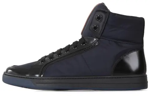 PRADA High top Stylish Skateboarding Shoes Men's Blue Black