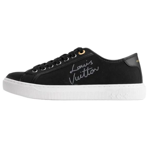 LOUIS VUITTON Lagoon Low top Canvas Shoes Women's Black