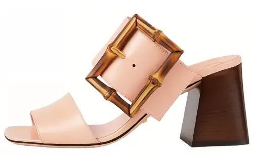 GUCCI Slide Slippers Women's Light Pink