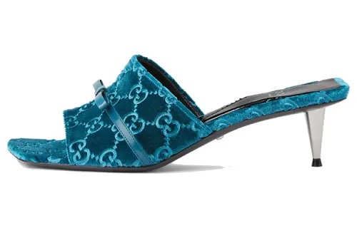GUCCI Slide Slippers Women's Blue