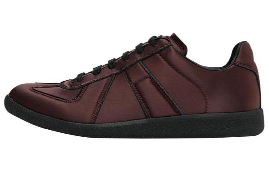Мужские кеды Maison Margiela Replica (бордовые)