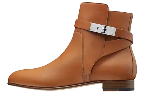 HERMES Neo Ankle Boots Women's Brown
