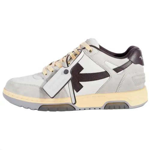 OFF WHITE Out Of Office Ooo Low Tops Light Grey Anthracite