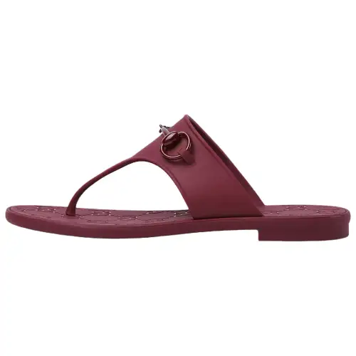 GUCCI Horsebit Flip Flops Women's Fuchsia