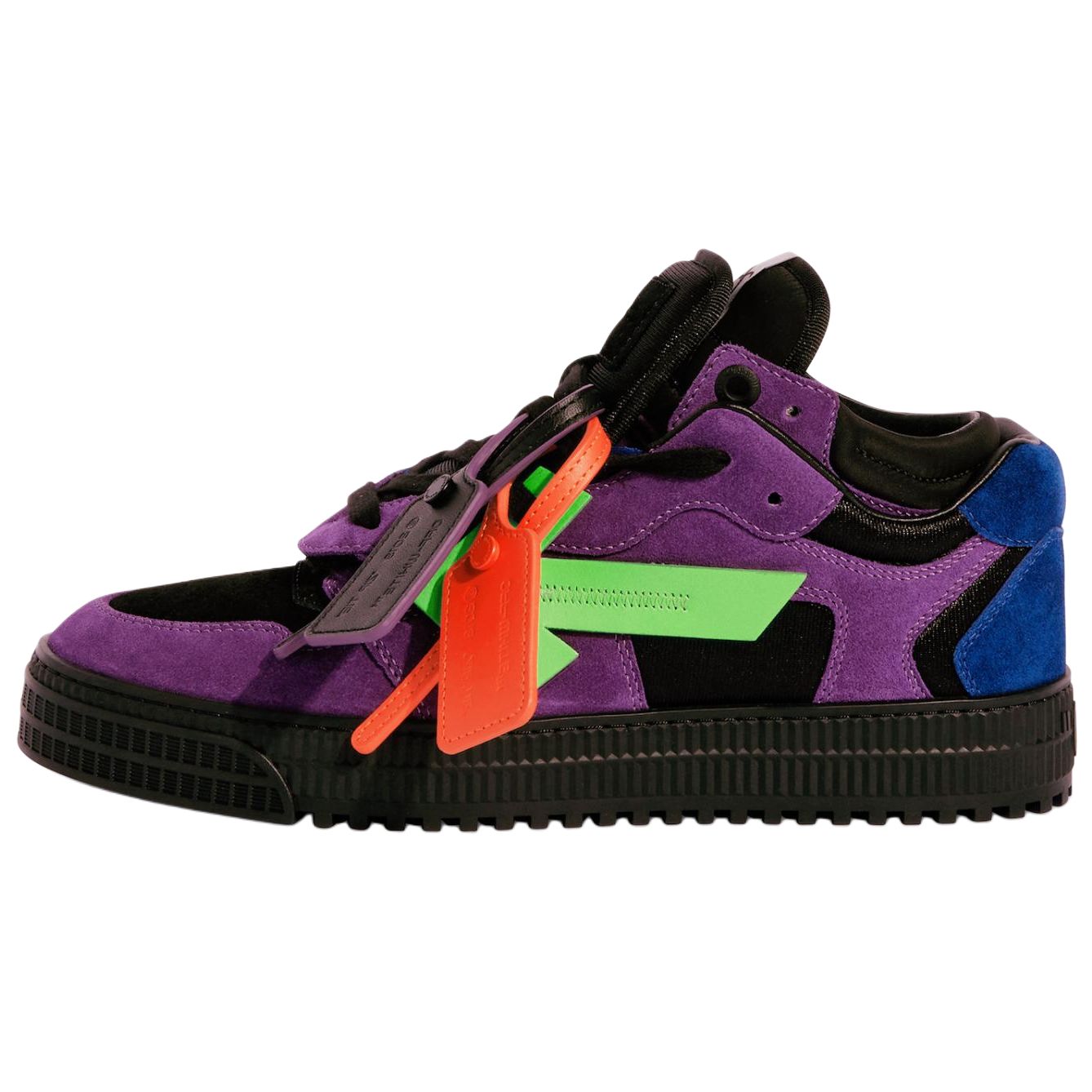 Мужские кеды OFF-WHITE (фиолетовые)