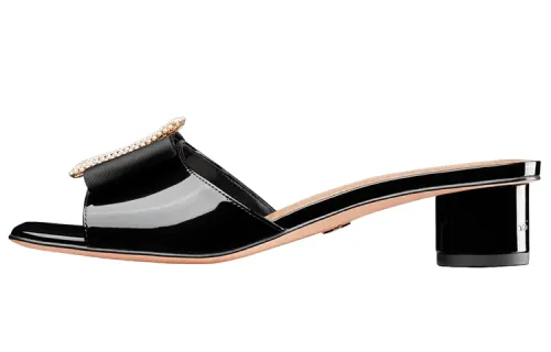 DIOR Idylle Slide Slippers Women's Black