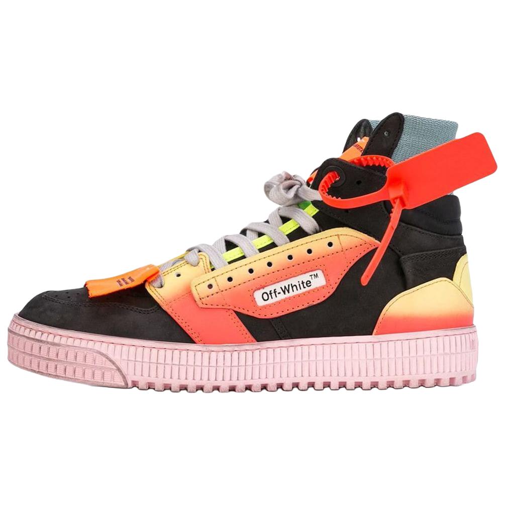 Мужские кеды OFF-WHITE Off-Court 3.0 Sneakers (черно-розовые)